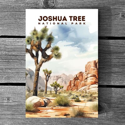 Joshua Tree National Park Poster, Travel Art, Office Poster, Home Decor | S8 - image3
